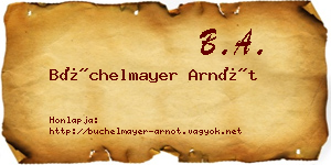 Büchelmayer Arnót névjegykártya